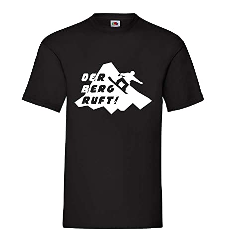 Der Berg Ruft Snowboard Männer T-Shirt Schwarz L von shirt84