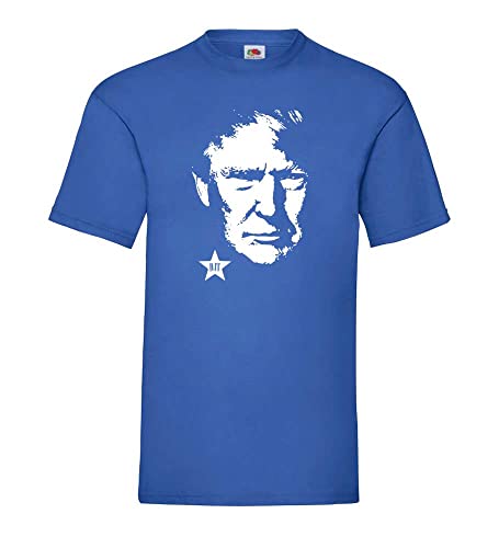 Donald Trump Männer T-Shirt Royal Blau XL von shirt84