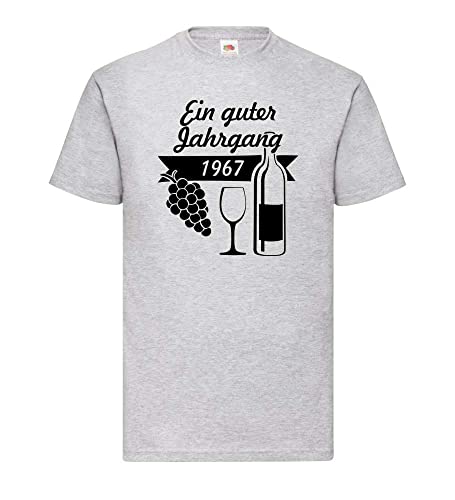 EIN guter Jahrgang 1967 Männer T-Shirt Grau XXL von shirt84