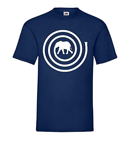 Elefanten Spirale Männer T-Shirt Navy XXL von shirt84