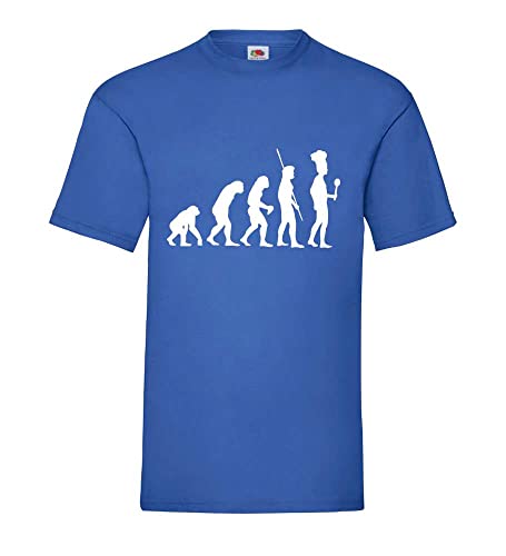 Evolution Koch Männer T-Shirt Royal Blau L von shirt84