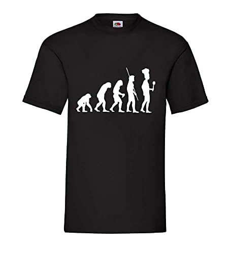 Evolution Koch Männer T-Shirt Schwarz M von shirt84