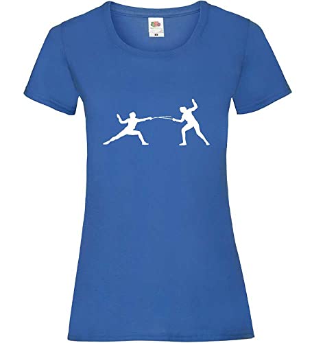 Fechten Frauen Lady-Fit T-Shirt Royal S von shirt84