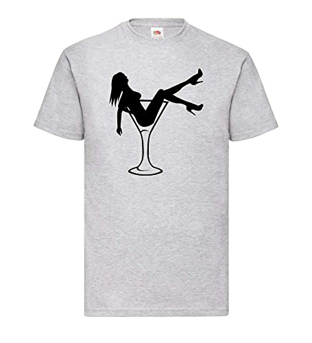 Frau im Glas Männer T-Shirt Grau XL von shirt84
