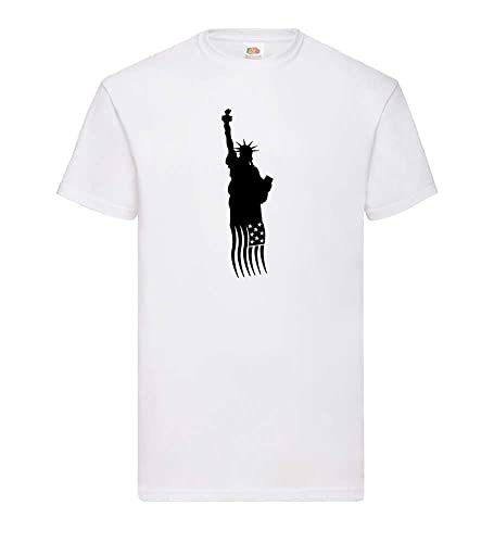 Freiheitsstatue New York Männer T-Shirt Weiß M von shirt84