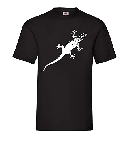 Gecko aus Geckos Männer T-Shirt Schwarz M von shirt84