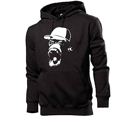 Generisch AFFE mit Basecap Männer Hoodie Sweatshirt Schwarz XL von shirt84