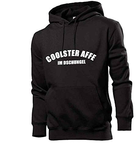 Generisch Coolster AFFE Männer Hoodie Sweatshirt Schwarz 3XL von shirt84