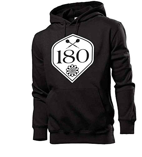 Generisch Darts 180 Flight Männer Hoodie Sweatshirt Schwarz XL von shirt84