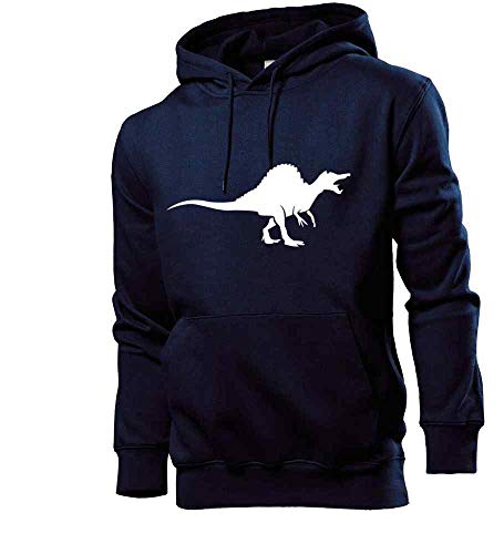 Generisch Dinosaurier mit Kamm Männer Hoodie Sweatshirt Navy L von shirt84