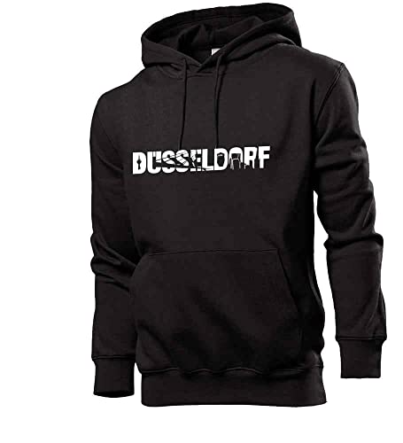 Generisch Düsseldorf Sehenswürdigkeiten Männer Hoodie Sweatshirt Schwarz 3XL von shirt84