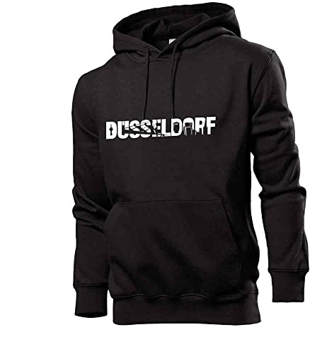 Generisch Düsseldorf Sehenswürdigkeiten Männer Hoodie Sweatshirt Schwarz M von shirt84