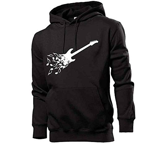 Generisch E-Gitarre aus Noten Männer Hoodie Sweatshirt Schwarz M von shirt84