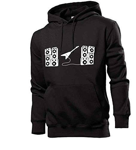 Generisch Elektro Gitarren mit Boxen Männer Hoodie Sweatshirt Schwarz XXL von shirt84