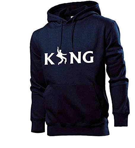 Generisch Elvis Dance The King Männer Hoodie Sweatshirt Navy M von shirt84