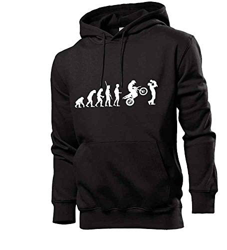 Generisch Evolution Enduro mit Vater und Kind Männer Hoodie Sweatshirt Schwarz 3XL von shirt84