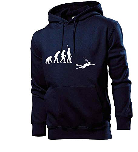 Generisch Evolution Taucher mit Flasche Männer Hoodie Sweatshirt Navy M von shirt84