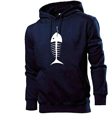 Generisch Fischgräte am Haken Männer Hoodie Sweatshirt Navy M Generisch Fischgräte am Haken Männer Hoodie Sweatshirt Navy M von Generisch