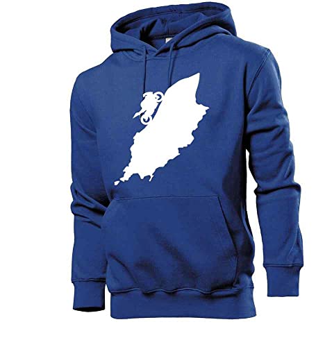 Generisch Isle of Man TT Männer Hoodie Sweatshirt Royalblau L von shirt84