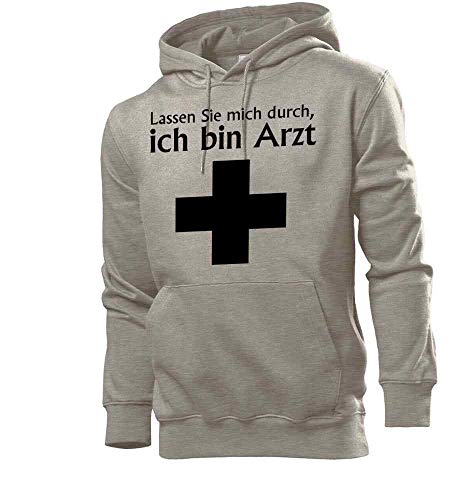 Generisch Lassen Sie Mich durch ich Bin Arzt Männer Hoodie Sweatshirt Grau XL von shirt84