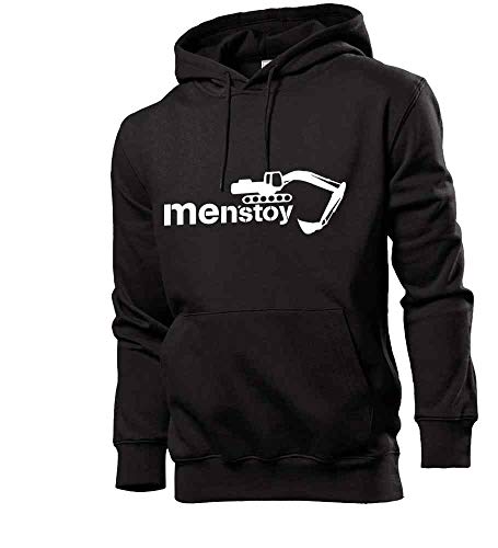 Generisch Männerspielzeug Bagger Männer Hoodie Sweatshirt Schwarz 3XL von shirt84