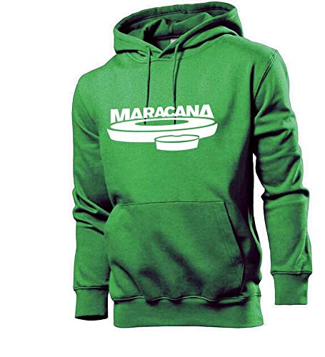 Generisch Maracana in Rio de Janeiro Männer Hoodie Sweatshirt Grün XL von shirt84