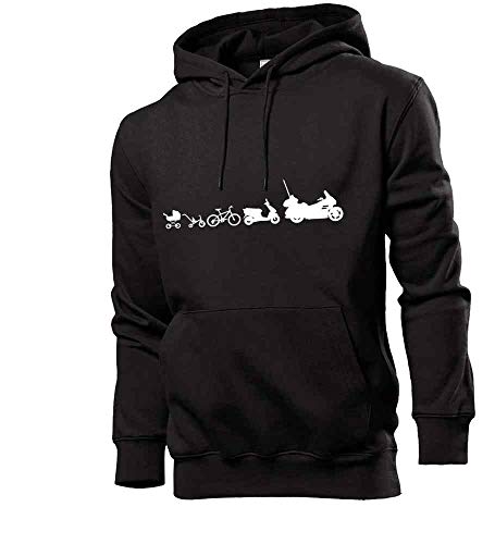 Generisch Motorrad Evolution Goldwing Männer Hoodie Sweatshirt Schwarz M von shirt84