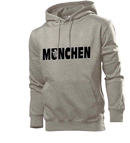 Generisch München Mönch Wappen Männer Hoodie Sweatshirt Grau L von shirt84