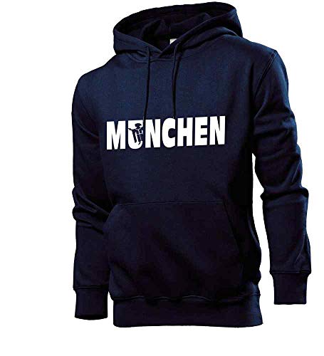 Generisch München Mönch Wappen Männer Hoodie Sweatshirt Navy L von shirt84