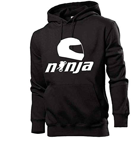 Generisch Ninja Motorrad Männer Hoodie Sweatshirt Schwarz L von shirt84