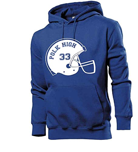 Generisch Polk HIGH Footballhelm Männer Hoodie Sweatshirt Royalblau L von shirt84