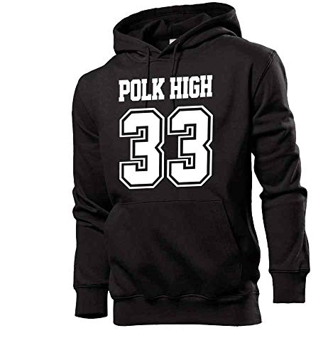 Generisch Polk High Männer Hoodie Sweatshirt Schwarz L von shirt84