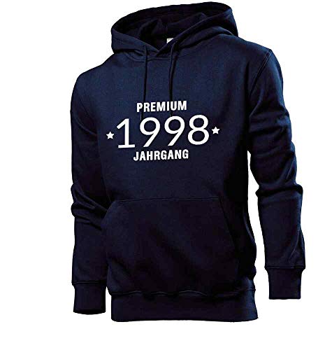 Generisch Premiumjahrgang 1998 Männer Hoodie Sweatshirt Navy XL von shirt84