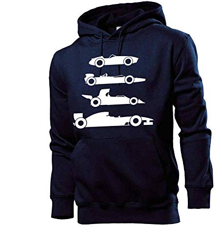 Generisch Rennauto Evolution Männer Hoodie Sweatshirt Navy L von shirt84