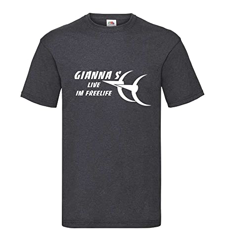 Gianna S im Freelife Männer T-Shirt Dunkelgrau Meliert XXL von shirt84