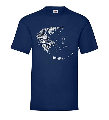 Griechenland Fingerabdruck Männer T-Shirt Navy XXL von shirt84