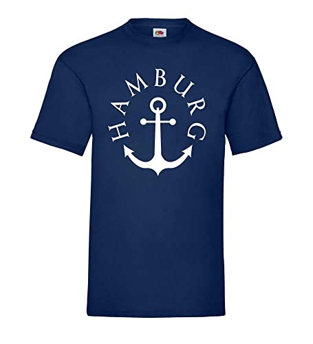 Hamburger Anker Männer T-Shirt Navy 3XL von shirt84