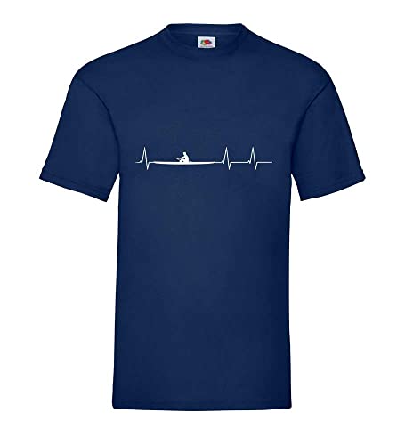 Herzschlag Rudern Männer T-Shirt Navy M von shirt84