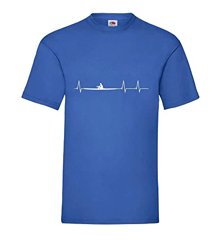 Herzschlag Rudern Männer T-Shirt Royal Blau M von shirt84