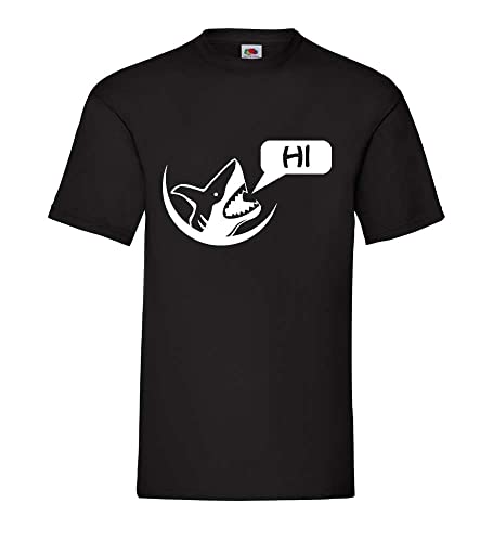 Hi Hai Männer T-Shirt Schwarz XL von shirt84