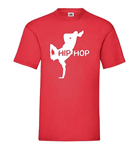 Hip Hop Mann Männer T-Shirt Rot M von shirt84