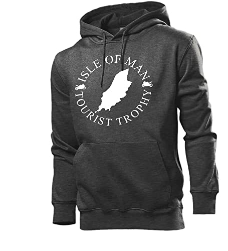 Isle of Man TT Männer Hoodie Sweatshirt Dunkel Grau meliert L von shirt84