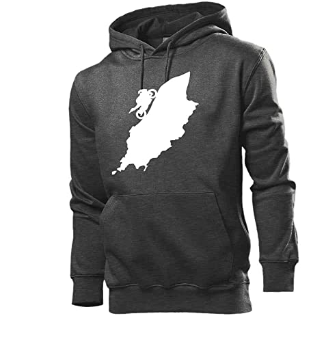 Isle of Man TT Männer Hoodie Sweatshirt Dunkel Grau meliert XXL von shirt84