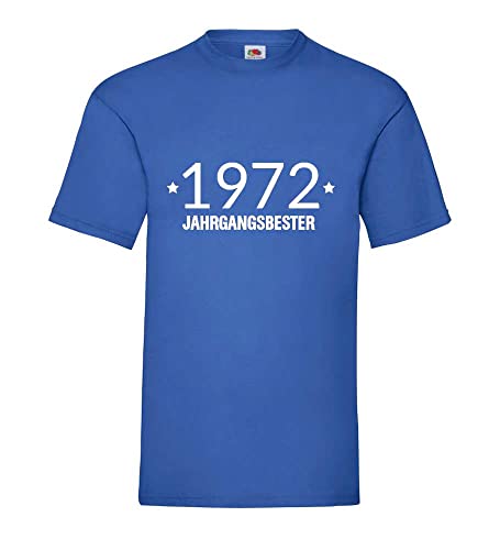 Jahrgangsbester 1972 Männer T-Shirt Royal Blau M von shirt84