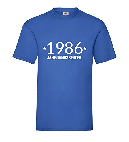 Jahrgangsbester 1986 Männer T-Shirt Royal Blau L von shirt84