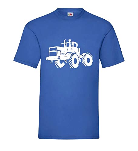 K700 Traktor Männer T-Shirt Royal Blau L von shirt84