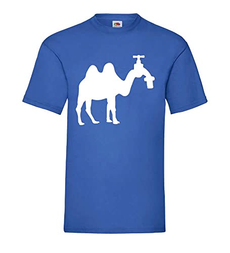 Kamel mit Wasserhahnkopf Männer T-Shirt Royal Blau M von shirt84