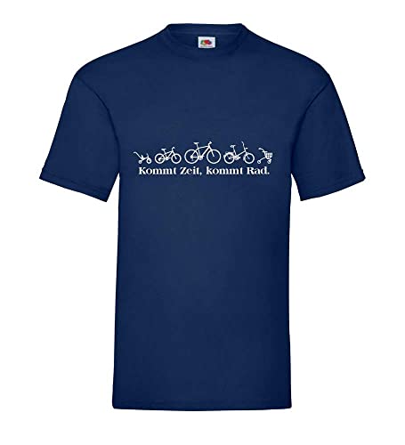 Kommt Zeit, kommt Rad. Männer T-Shirt Navy M von shirt84