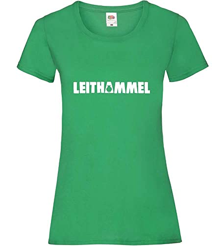 Leithammel Frauen Lady-Fit T-Shirt Grün M von shirt84