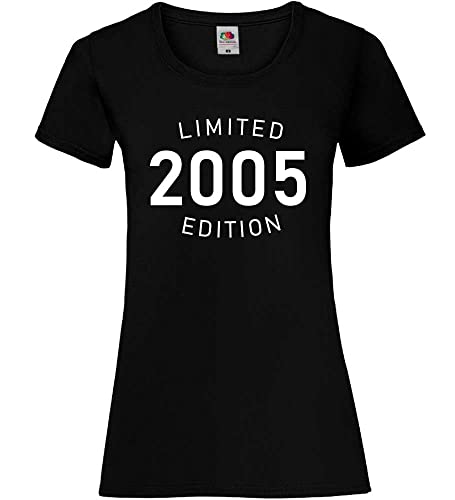Limited 2005 Edition Frauen Lady-Fit T-Shirt Schwarz S von shirt84